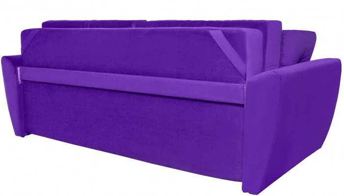 Диван-кровать Амстердам Люкс, 160х195, еврокнижка, независимый пружинный блок, велюр, фиолетовый