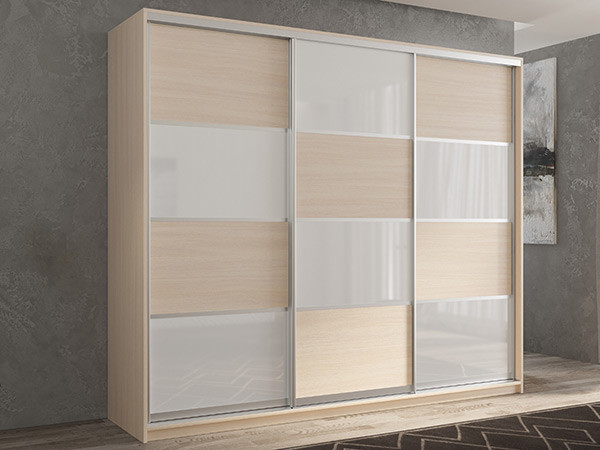 Шкаф-купе Кааппи 14 Дуб молочный 210х60х230 см