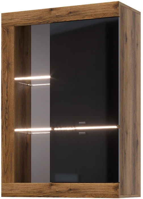 Прага Модульная Гостиная, вариант №5, делано/Черный глянец