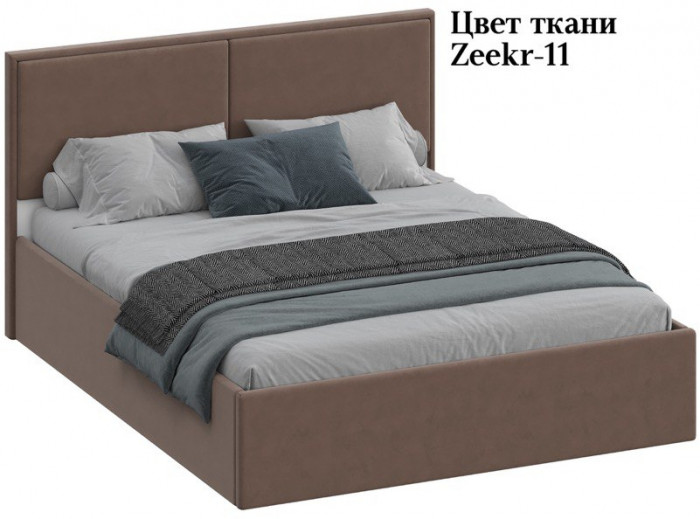 Кровать 160 с ортопед. основанием КР-430-М-16, Микровелюр Zeekr-11