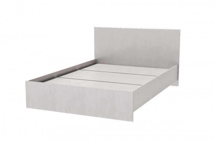 Кровать арт.017 (Настил) 1,4м, Ясень Анкор светлый (Скос)