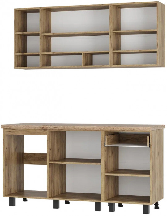 Готовая кухня Вика 1,6 м, Крафт, белый