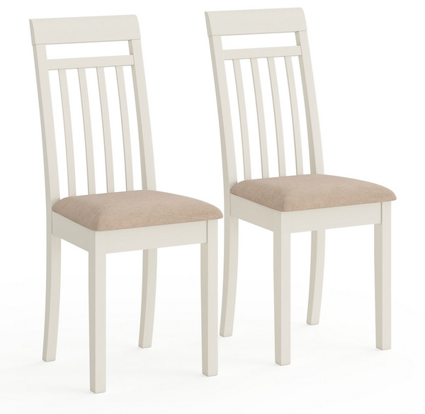 Два стула Мебель--24 Гольф-11 разборных, цвет слоновая кость, обивка ткань велюр бежевый 05, ШхГхВ 40х40х100 см., от пола до верха сиденья 47 см.