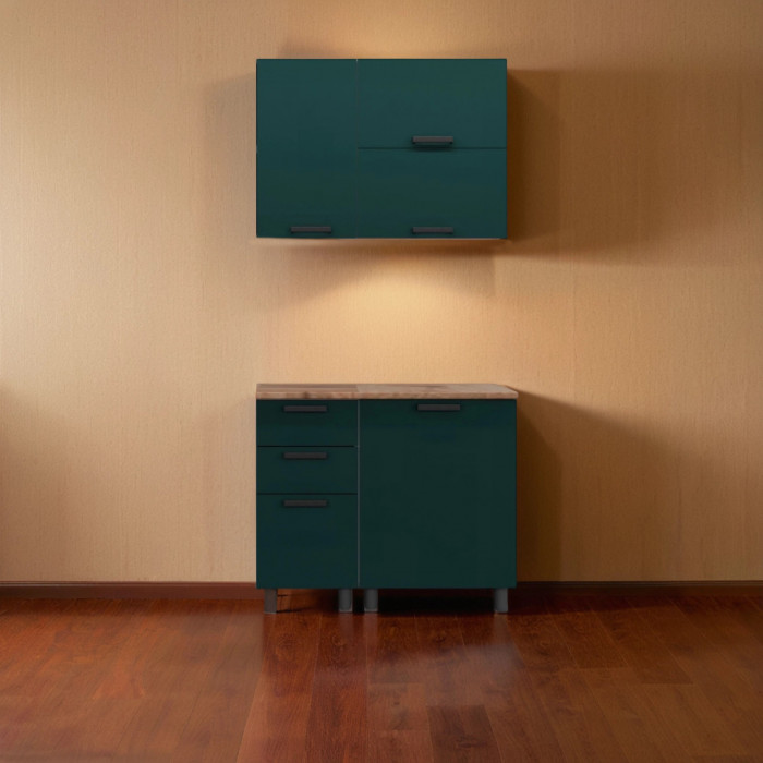 МК Аленушка В 400 Лаванда Изумруд, скоба черный