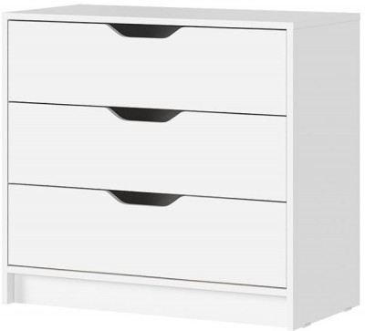 РУНА КМ 01 Комод 800 Фасад БЕЛЫЙ/Корпус БЕЛЫЙ