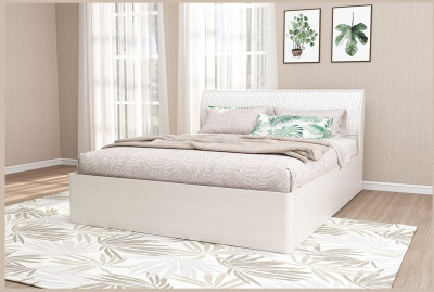 Кэт-6 Бодега/Caiman Белый Кровать 1,4 арт.033_М (Бодега/Caiman Белый)