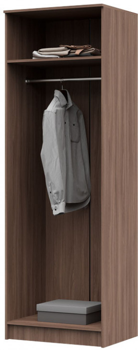 Гостиная ОЛЬБИЯ шкаф (700х2100х542) шимо темный/шимо светлый