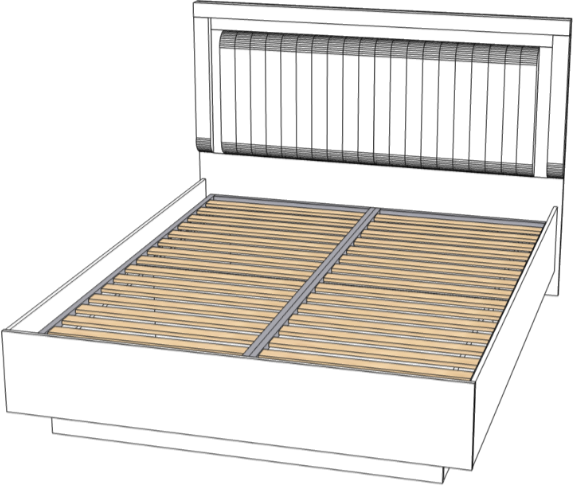 Кровать 160х200 "Харди-1" с подъемным механизмом - Латте/Ирландский ликер