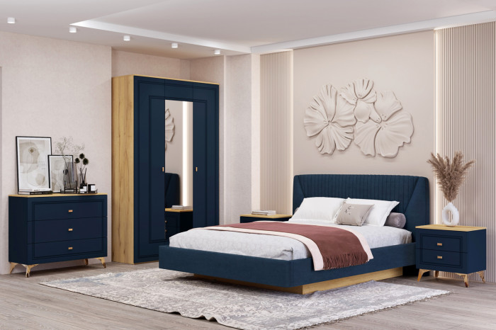 Кровать-11М с подъемным основанием 1800 Вега Сапфир