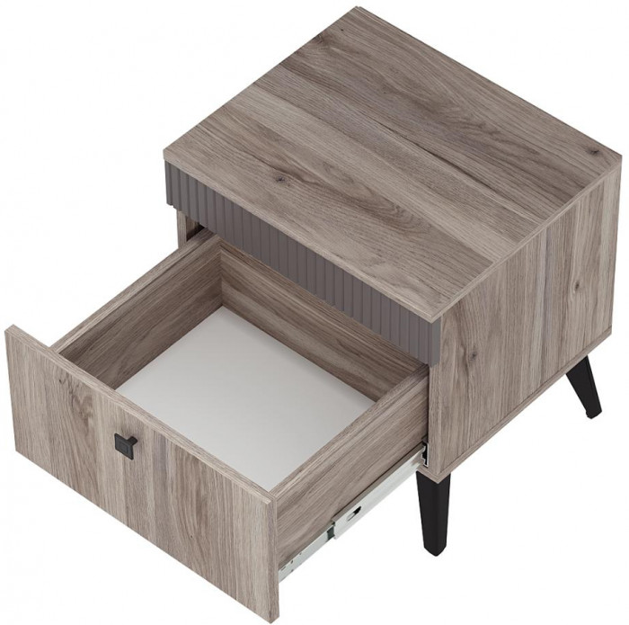 Тумба прикроватная Кассандра ТБ-11, Дуб смоки, МФ14