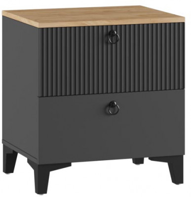 Тумба прикроватная Ника, Эйхория, Графит