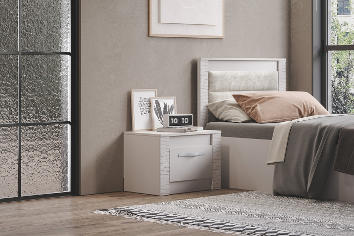 Тумба прикроватная "Монако" ТБ-26 кашемир/МФ03