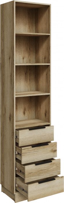 Шкаф Мадрид торцевой (0,35) с 4 ящ, Дуб делано