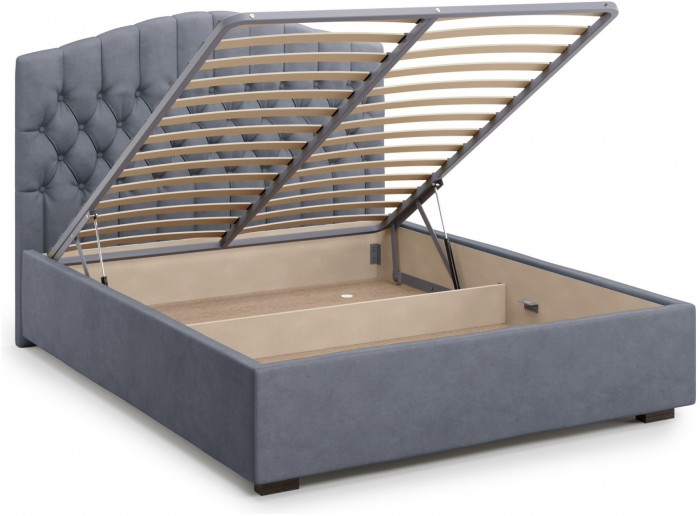 Кровать Lugano 180 с подъемным механизмом, Velutto 32