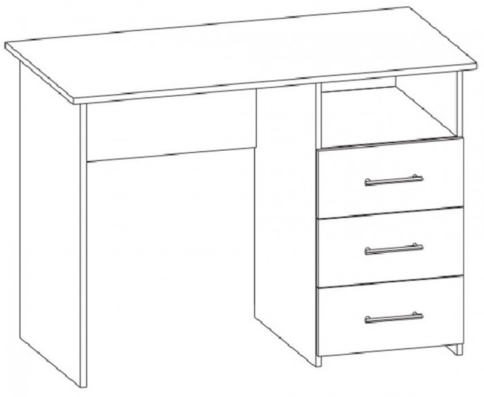 Интел-3 стол компьютерный Бодега светлый