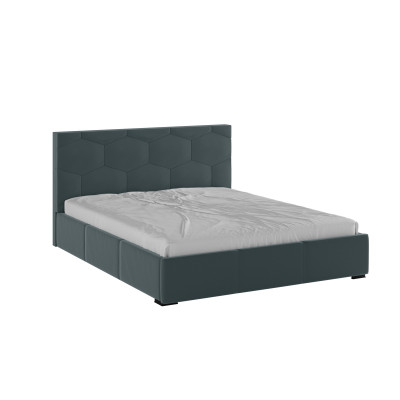 Манука Кровать интерьерная 160 серый, ПМ