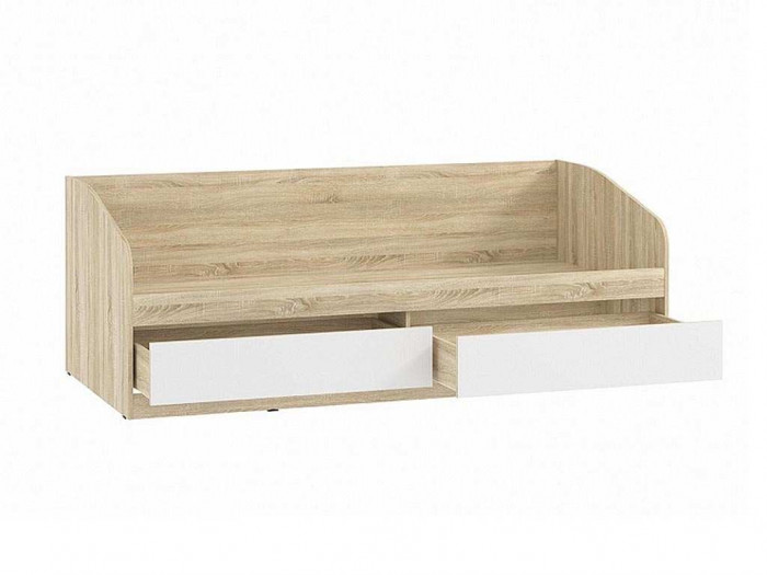 НМ 041.50-01  кровать Фанк Дуб сонома/белый скандинавский