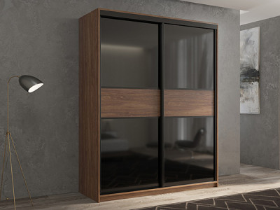 Шкаф-купе Кааппи 12 Морское Дерево Винтаж 120х45х230 см