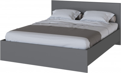 Плейона Кровать 1600 графит серый