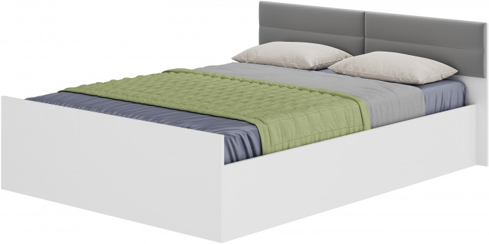 Кровать без основания 1,4 м "Фьюжн" Белый