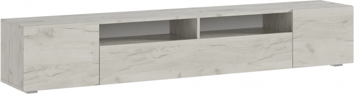 Тумба под ТВ Сити, дуб крафт белый (Дуб Крафт белый)