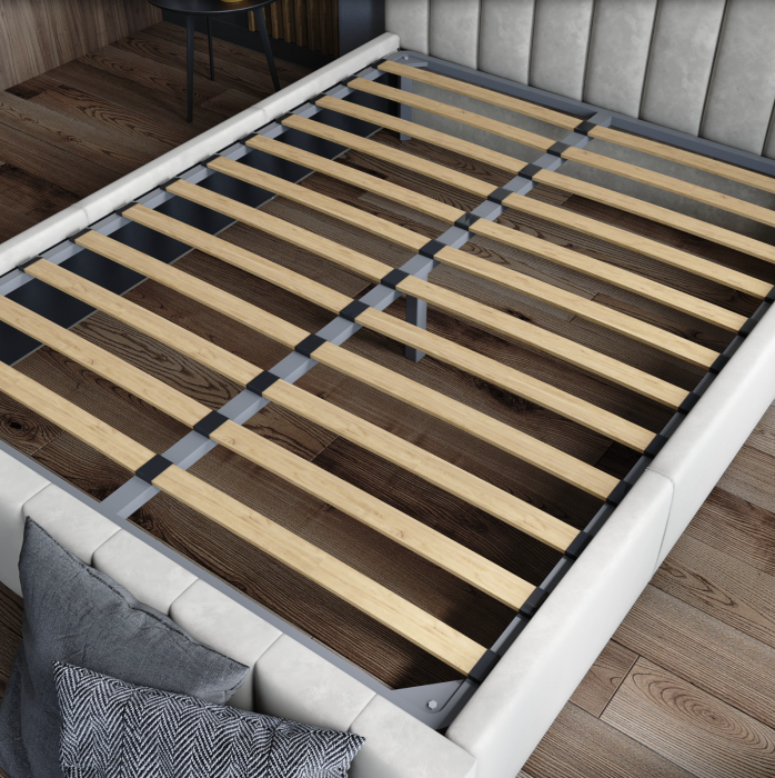 Нега Кровать интерьерная 900 светло-серый, ортопед