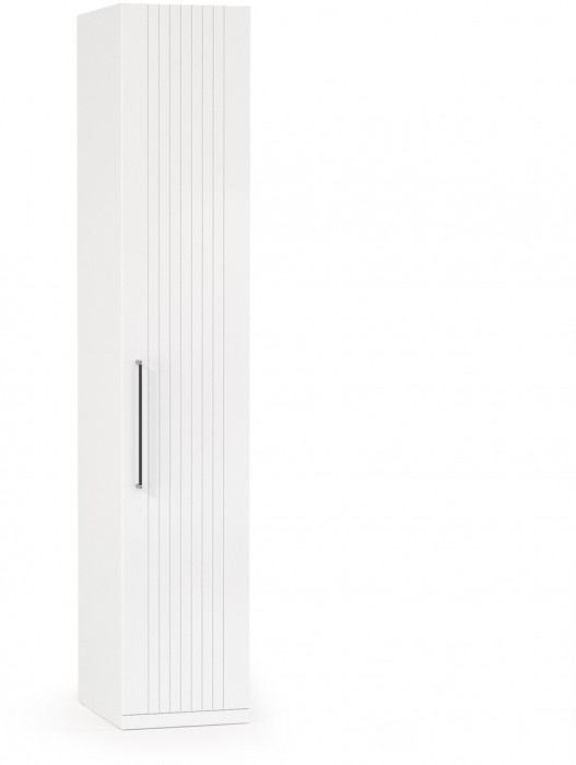 Валенсия Спальня 13.207 Шкаф-пенал, ЛДСП белый шагрень/МДФ белый шагрень