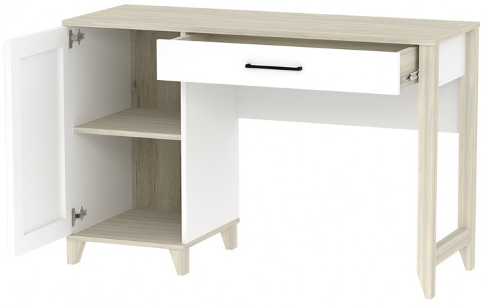 Стол туалетный Аурелио 43, Блэквуд Сатиновый, Белый