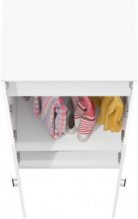 Шкаф С-МД-СК9Ш к компьютерному столу С-МД-СК9, цвет белый шагрень, ШхГхВ 70х45х160 см.