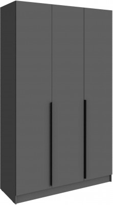 Шкаф Мадрид (1,4) без зеркала графит серый