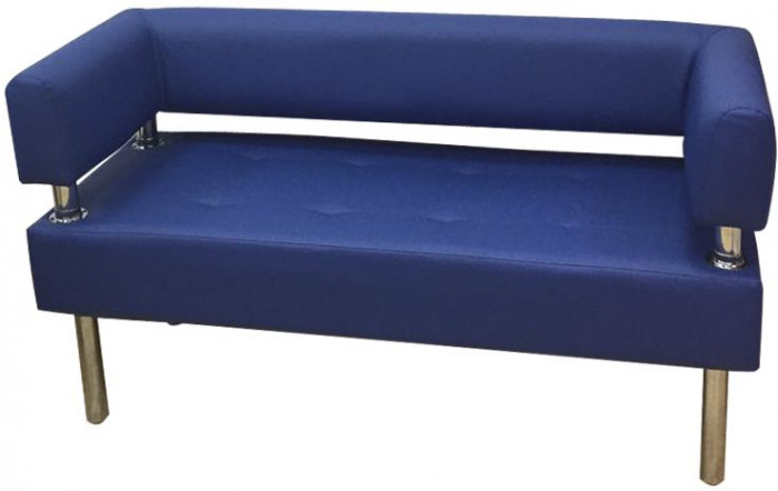 Диван Бизнес 200, экокожа, синий