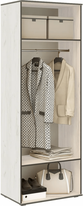 Норд Композиция Шкафов с антресолями + Терминал, Дуб крафт белый/Дуб крафт белый