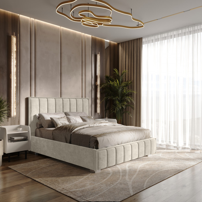 Кровать с подъемным механизмом Мирабель КР-11 (1,4м), Миндаль