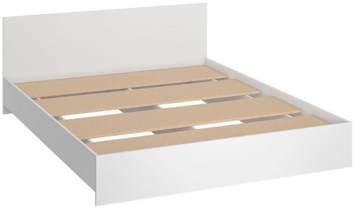 Кровать 160х200 с основанием ДСП Ронда КР-160, белый