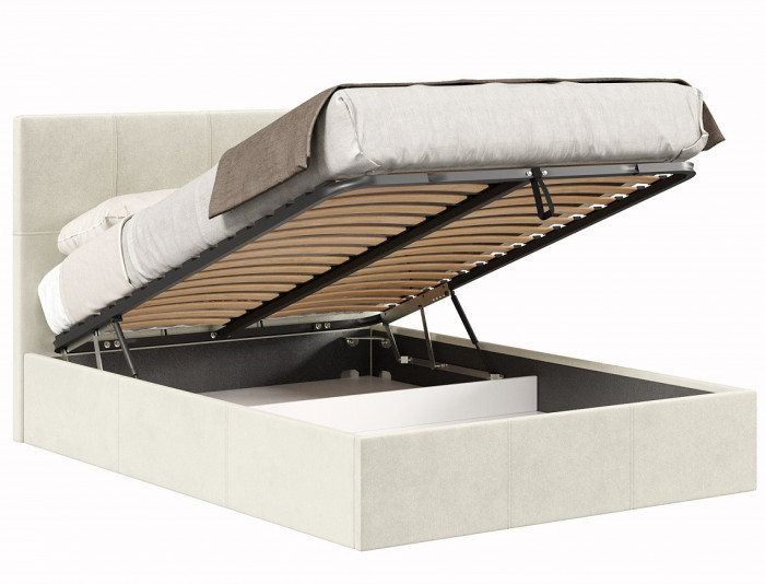 Кровать с подъёмным механизмом 1600 Марсель, светло-бежевый