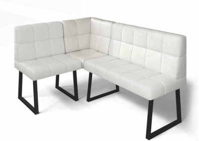 Модульный угловой диван Реал Милк/Черный муар