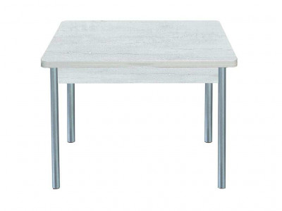 Симпл стол обеденный раскладной / бетон белый/металлик