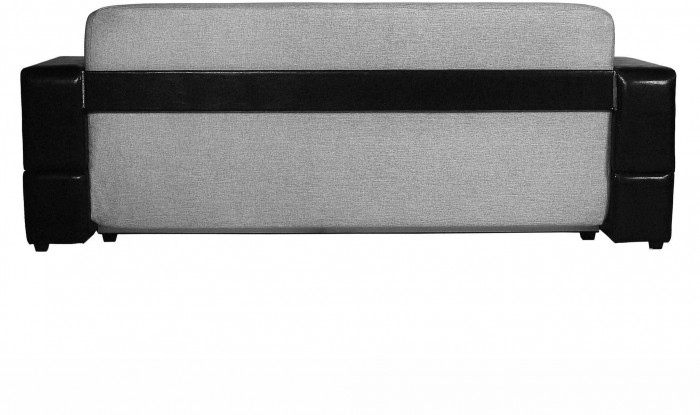 Диван-кровать Манчестер, еврокнижка, рогожка/экокожа, 160х195, серый