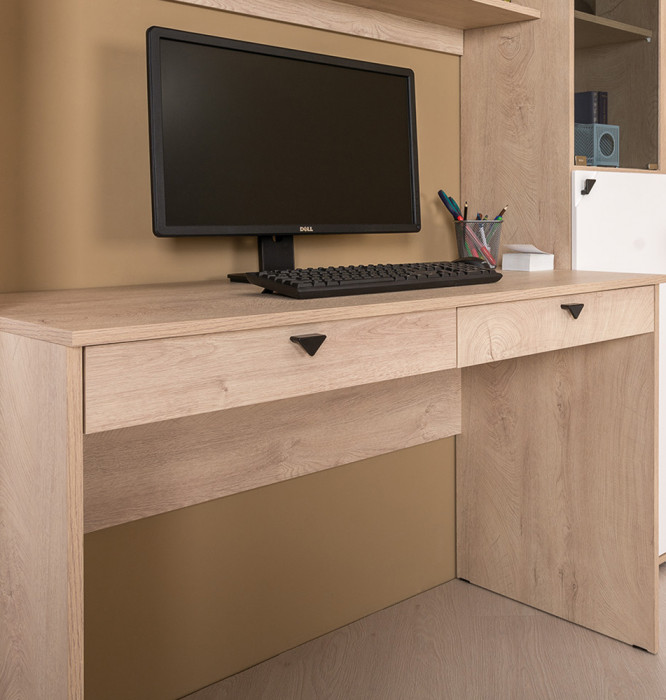 Бостон № 38, дуб эндгрейн элегантный/фасады МДФ милк рикамо софт