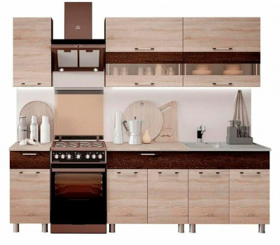 Кухня 2,0м &quot;Монтана&quot; сонома/венге