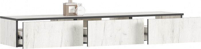 Норд Полка косметическая (Дуб Крафт Белый, Дуб Крафт Белый)