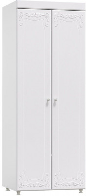 Шкаф 2-х дверный (гл.560) Италия ИТ-47 белое дерево