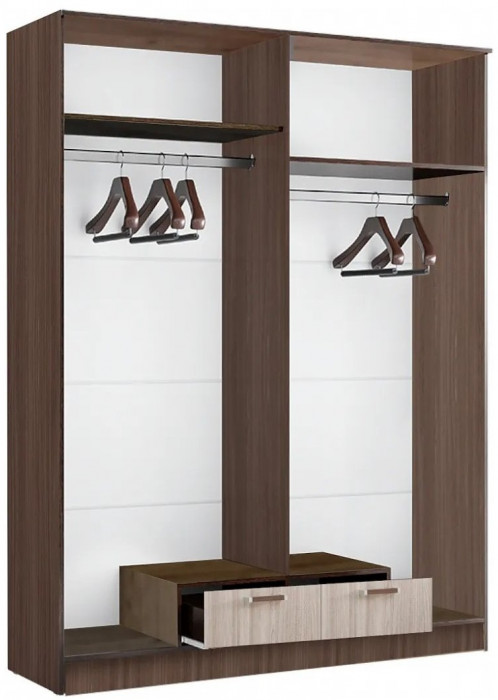 Адель Шкаф 1,6 платяной, Венге/лоредо