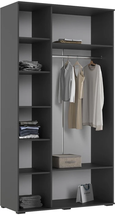 Норд Шкаф 3-х створчатый 1200, Графит/Изумрудный