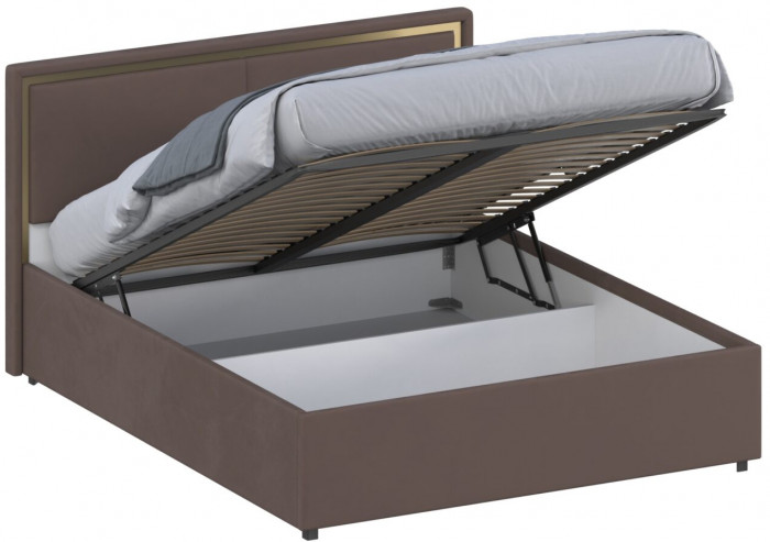 Кровать 120 с подъемным механизмом КРП-431-М-12, Микровелюр Zeekr-11