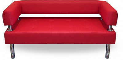 Диван Бизнес 180, экокожа, красный