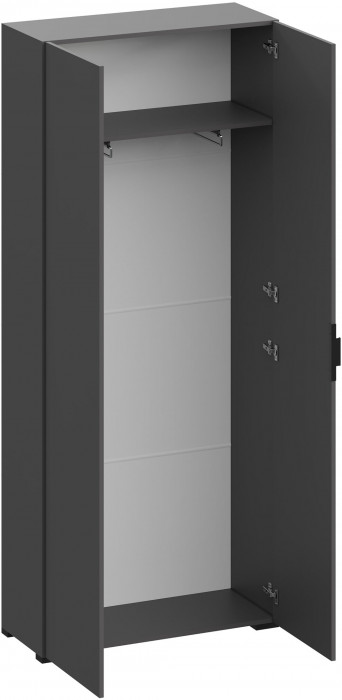 Ома Шкаф 2-х створчатый ШК-3632, Графит