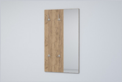 Эго Вешалка с зеркалом ВЗ-1 (Дуб Золотой)