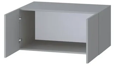 Шкаф Бастион 1000 с антресолью, Серая гавань