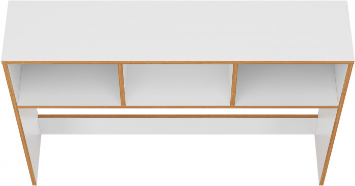 Вуди 13.161 Надстройка на стол, белый премиум/дуб крафт золотой
